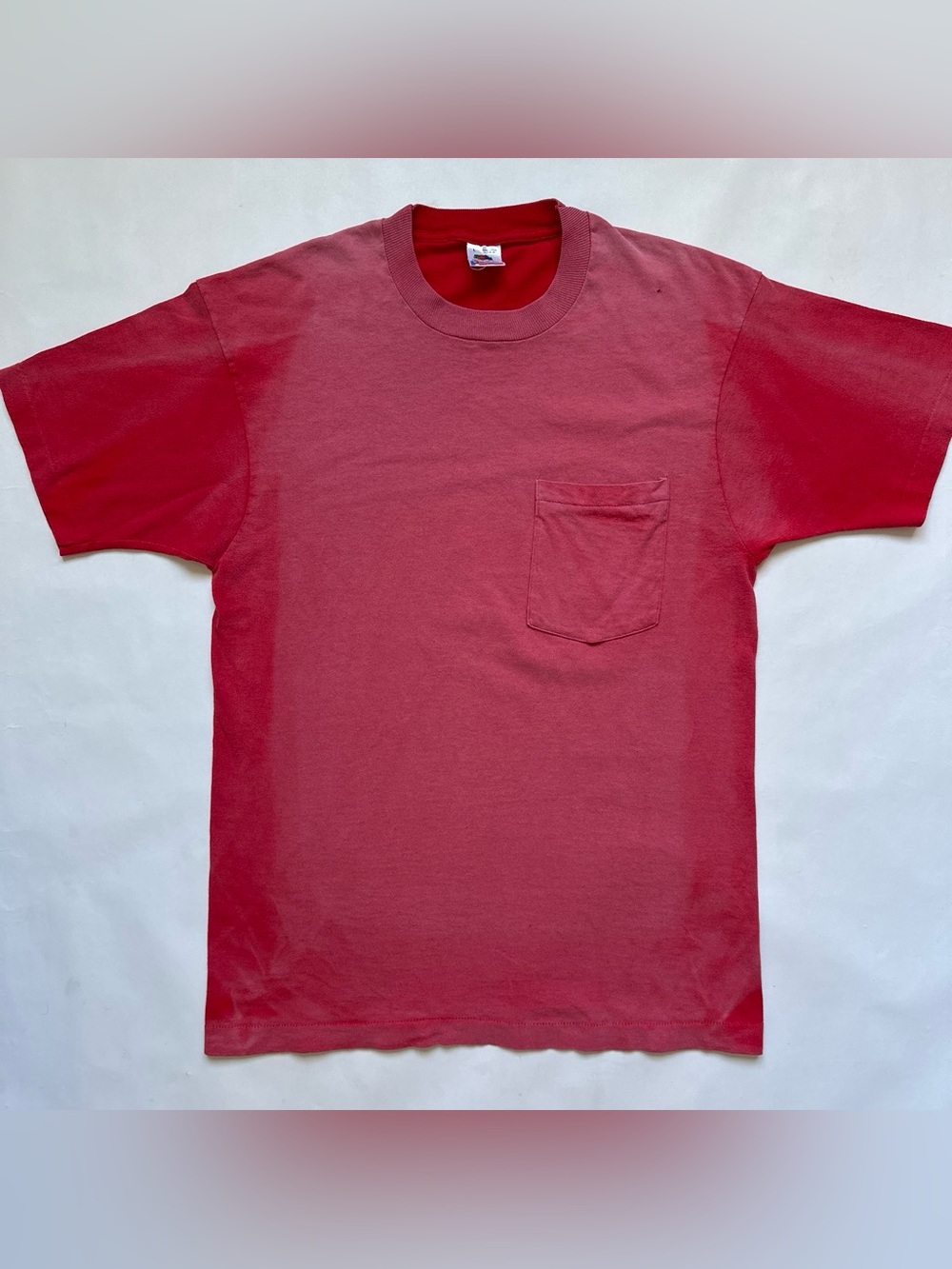 Vintage single stitch Red Sun faded pocket tee SS tshirt